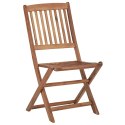  Składane krzesła ogrodowe z poduszkami, 2 szt., drewno akacjowe Lumarko!