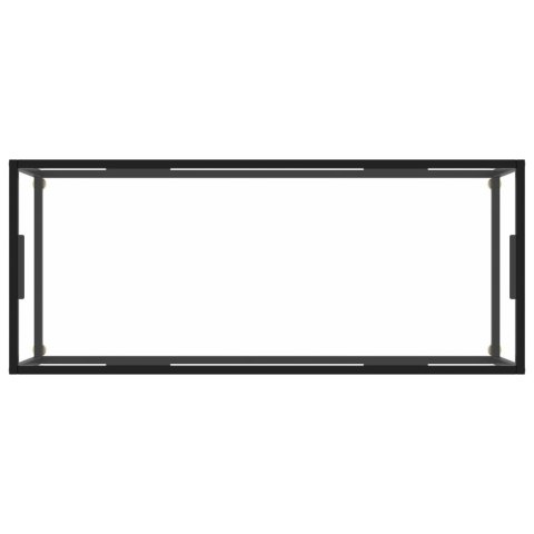  Stolik herbaciany, czarny, hartowane szkło, 120x50x35 cm Lumarko!