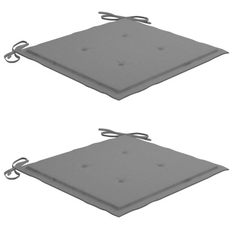  Fotel bujany z szarą poduszką, lite drewno tekowe Lumarko!