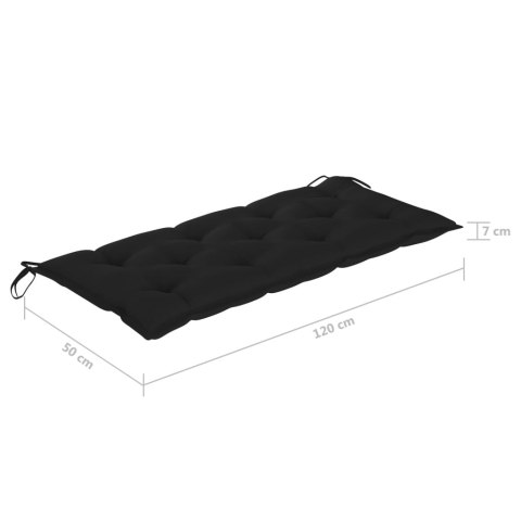  Ławka ogrodowa z poduszką, 120 cm, lite drewno akacjowe Lumarko!