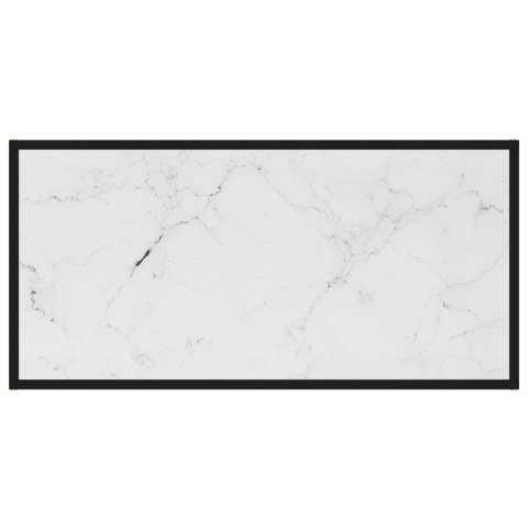 Stolik herbaciany, biały, 100x50x35 cm, szkło hartowane Lumarko!