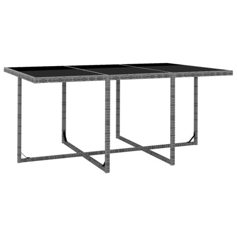  11-cz. zestaw mebli ogrodowych z poduszkami, rattan PE, szary Lumarko!