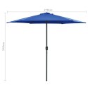  Parasol ogrodowy na słupku aluminiowym, 270x246 cm, lazurowy Lumarko!