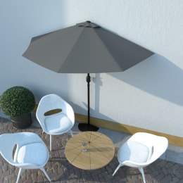  Półparasol balkonowy na słupku z aluminium, 270x135 cm, antracyt Lumarko!