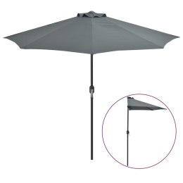  Półparasol balkonowy na słupku z aluminium, 270x135 cm, antracyt Lumarko!