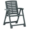  Krzesła ogrodowe, 2 szt., plastikowe, zielone Lumarko!