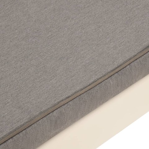  Ławka ogrodowa z poduszką, plastikowa, biała Lumarko!