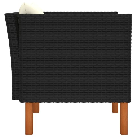  Sofa ogrodowa, polirattan i lite drewno eukaliptusowe Lumarko!