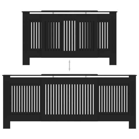  Osłona na kaloryfer, MDF, czarna, 205 cm Lumarko!