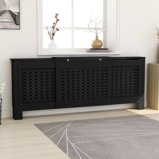  Osłona na kaloryfer, MDF, czarna, 205 cm Lumarko!