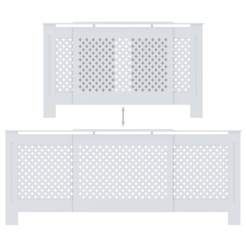  Osłona na kaloryfer z MDF, biała, 205 cm Lumarko!