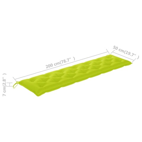 Poduszka na huśtawkę, jasnozielona, 200 cm, tkanina Lumarko!