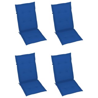  Poduszki na krzesła ogrodowe, 4 szt., kobaltowe, 120x50x4 cm Lumarko!