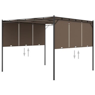  Altana ogrodowa z zasłoną, 3 x 3 x 2,25 m, kolor taupe Lumarko!
