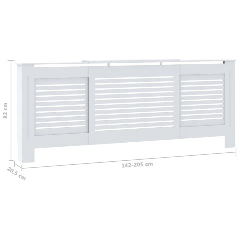  Osłona na kaloryfer z MDF, biała, 205 cm Lumarko!