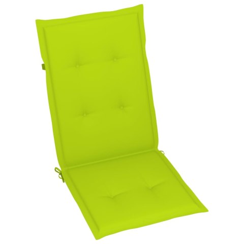  Poduszki na krzesła ogrodowe, 6 szt., jasnozielone, 120x50x4 cm Lumarko!
