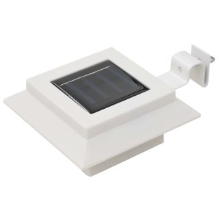  Lampy solarne do ogrodu, 12 szt., LED, kwadratowe, 12 cm, białe Lumarko!