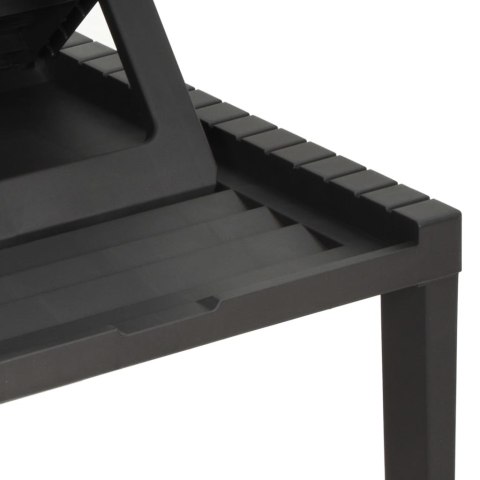  Leżak plastikowy, antracytowy Lumarko!