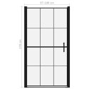  Drzwi prysznicowe, hartowane szkło, 100x178 cm , czarne Lumarko!