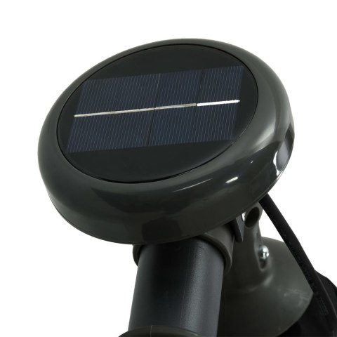  Parasol wiszący z LED i stalowym słupkiem, 300 cm, czarny Lumarko!