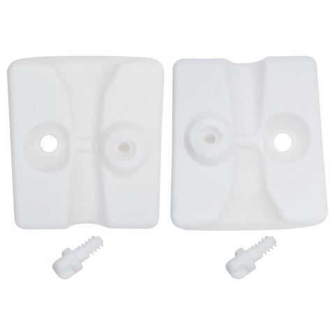  Plastikowe obciążniki do namiotu ogrodowego, 4 szt., PE, białe Lumarko!