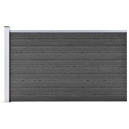  Panel ogrodzeniowy, WPC, 175x105 cm, czarny Lumarko!