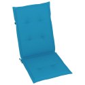  Poduszki na krzesła ogrodowe, 6 szt., niebieskie, 120x50x4 cm Lumarko!