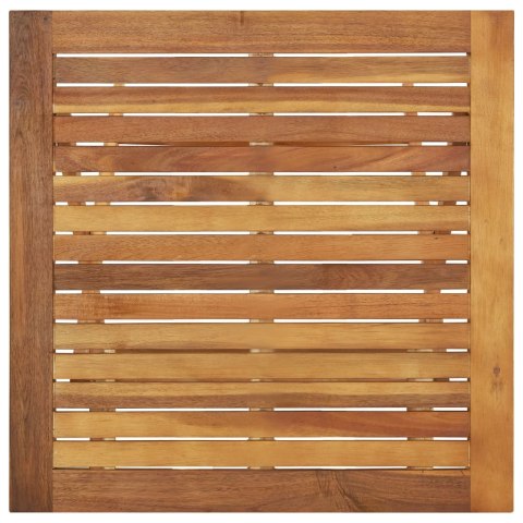  Składany stół ogrodowy, 60x60x75 cm, lite drewno akacjowe Lumarko!