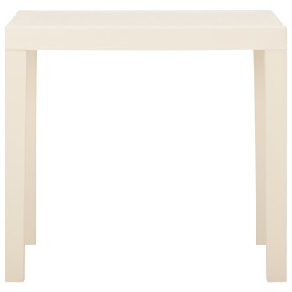  Stolik ogrodowy, biały, 79 x 65 x 72 cm, plastikowy Lumarko!