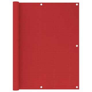  Parawan balkonowy, czerwony, 120x300 cm, HDPE Lumarko!