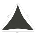  Żagiel przeciwsłoneczny, 160 g/m², antracytowy, 3x3x3 m, HDPE Lumarko!
