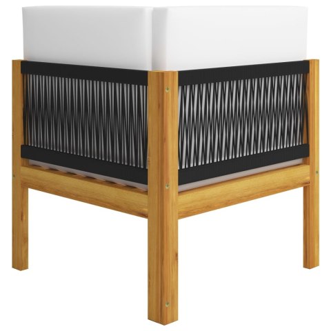  2-osobowa ławka ogrodowa z poduszkami, lite drewno akacjowe Lumarko!