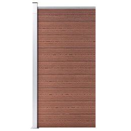  Panel ogrodzeniowy z WPC, 95x186 cm, brązowy Lumarko!