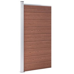  Panel ogrodzeniowy z WPC, 95x186 cm, brązowy Lumarko!
