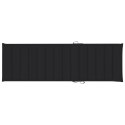  Poduszka na leżak, czarna, 200x60x4 cm, tkanina Lumarko!