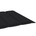  Poduszka na leżak, czarna, 200x60x4 cm, tkanina Lumarko!