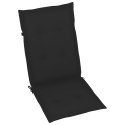  Poduszki na krzesła ogrodowe, 6 szt., czarne, 120x50x4 cm Lumarko!