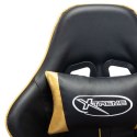  Fotel dla gracza, czarno-złoty, sztuczna skóra Lumarko!