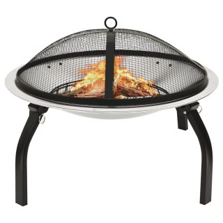  Palenisko i grill 2-w-1, z pogrzebaczem, 56x56x49 cm, stal Lumarko!