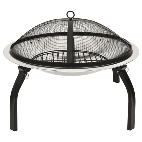  Palenisko i grill 2-w-1, z pogrzebaczem, 56x56x49 cm, stal Lumarko!