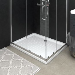 Lumarko Brodzik prysznicowy z wypustkami, biały, 80x100x4 cm, ABS