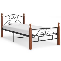  Rama łóżka, czarna, metalowa, 90 x 200 cm Lumarko!