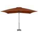  Wiszący parasol na słupku aluminiowym, terakotowy, 250x250 cm Lumarko!