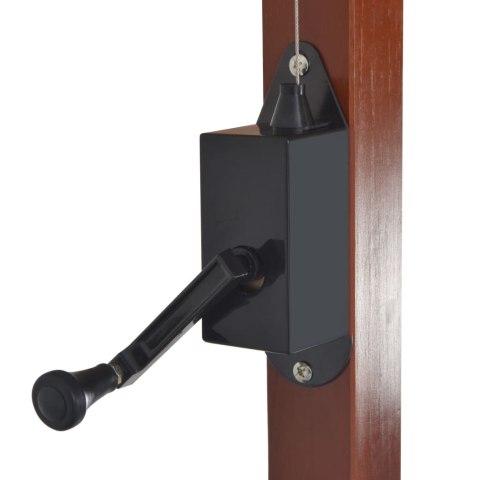  Wiszący parasol z drewnianym słupkiem, 400 x 300 cm, taupe Lumarko!