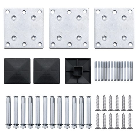  Zestaw ogrodzeniowy z WPC, 353x146 cm, brązowy Lumarko!