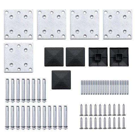  Zestaw ogrodzeniowy z WPC, 699 x 146 cm, brązowy Lumarko!