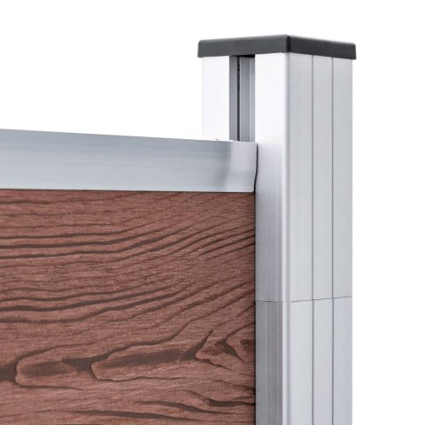  Zestaw ogrodzeniowy z WPC, 872 x 146 cm, brązowy Lumarko!