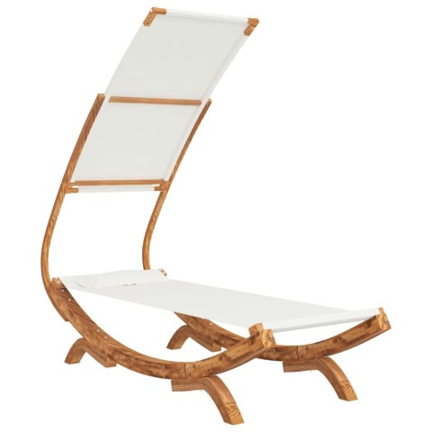  Hamak z zadaszeniem, 100x198x150 cm, lite drewno świerkowe Lumarko!