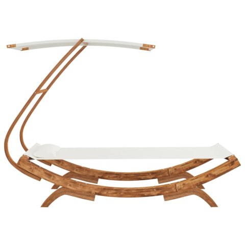  Hamak z zadaszeniem, 100x198x150 cm, lite drewno świerkowe Lumarko!