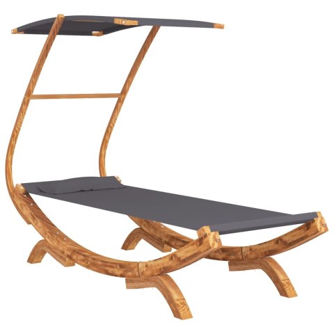  Hamak z zadaszeniem, 100x198x150 cm, lite drewno świerkowe Lumarko!